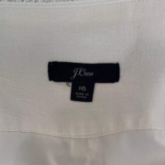 Women's White Linen High Waist Shorts, Sz 16, EUC - Picture 2 of 4